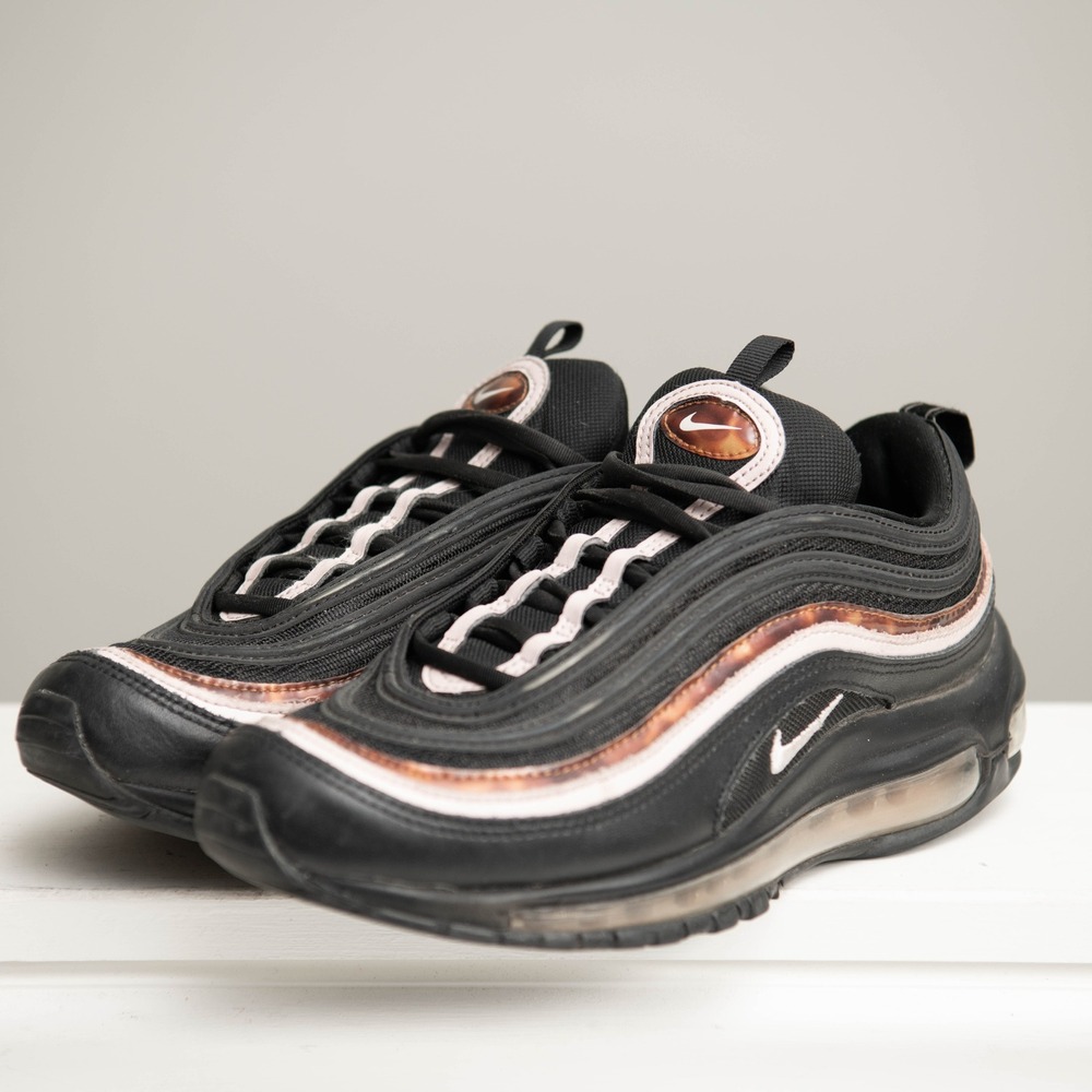 Nike Air Max 97 W Sz 8 "WoodGrain" Black Rose Gold Athletic Streetwear‎ Sneakers - Picture 2 of 7